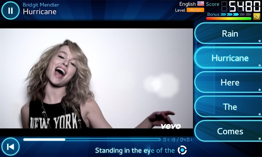 LyricsTap (LyricsTraining) Screen 3
