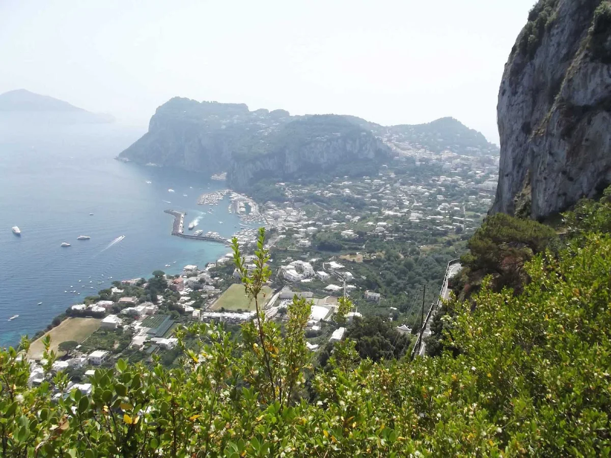 anacapri-capri-italy - Stunning views from Anacapri, near Villa San Michelle on the Island of Capri, Italy.