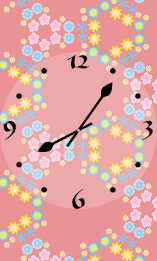 KaleidoscopeClock Flower Free poster 1