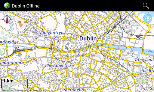 Offline Map Dublin Ireland