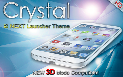 Next Launcher Theme Crystal 3D