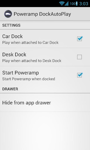 Poweramp DockAutoPlay
