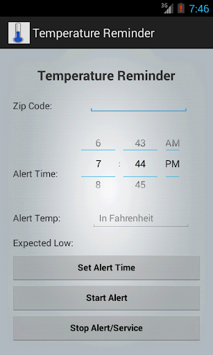 Temperature Reminder