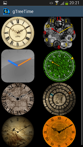 g3time - set 2 - clock widget