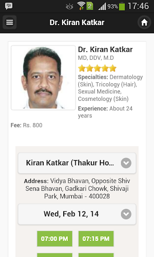 Dr Kiran Katkar Appointments