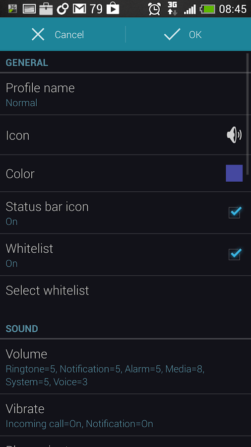 Profile Scheduler - screenshot