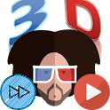 Red Blue 3D Player Pro icon