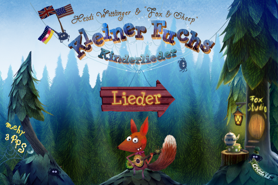 Android application Little Fox Music Box screenshort