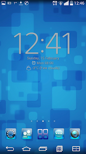 Dark Blue Go Launcher Ex Theme - screenshot thumbnail