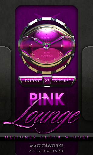 Pink Lounge Clock Widget