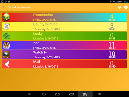  Days Countdown widget: miniatura de la captura de pantalla  