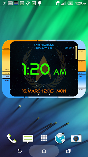 Starfleet LCARS Clock