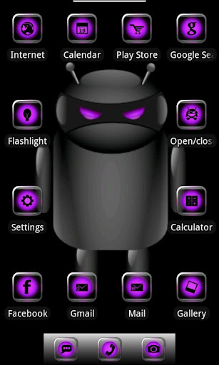 ADW Droid MoonGlow Purple