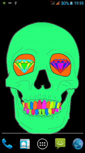 Free Rave Skull Live Wallpaper APK