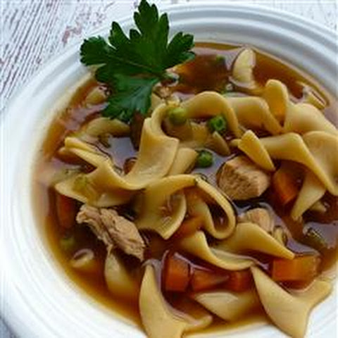 soup Soup Fresh chicken Chicken Noodle with noodle Herbs herbs recipe Chunky