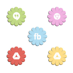 VM14 Mixed Pastel Flower Icons
