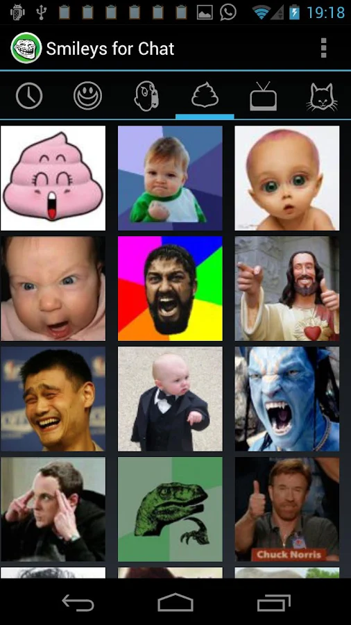 Smileys for Chat (memes,emoji) - screenshot