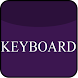 Violet Glass Keyboard Skin