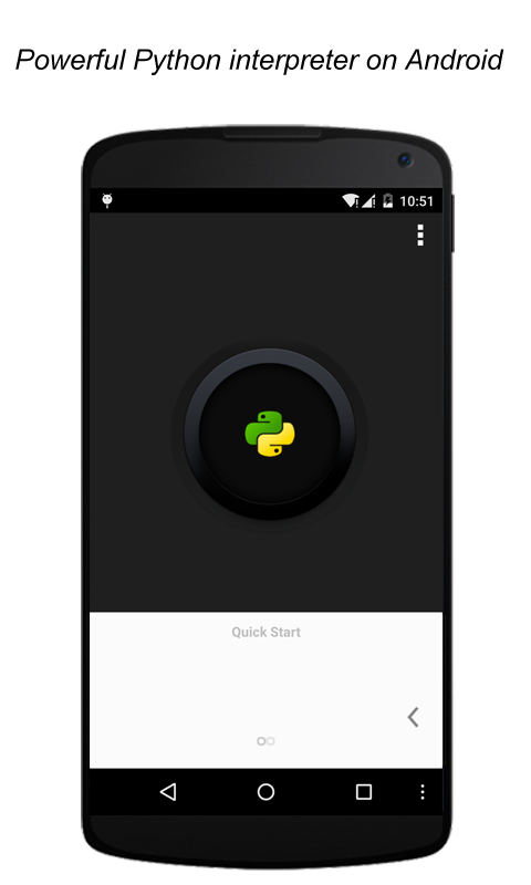 QPython - Python for Android Screen 1