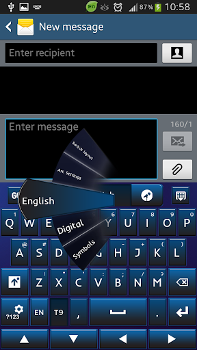 Dark Blue Keyboard