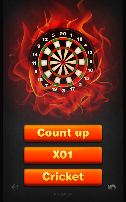 Android application Fire Darts Score screenshort