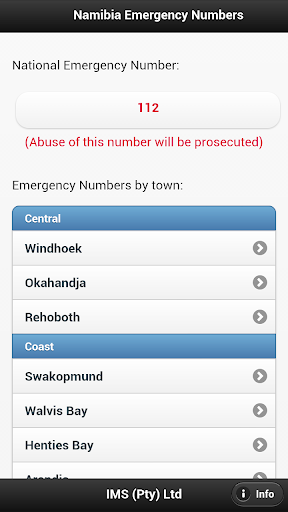 Namibia Emergency Numbers