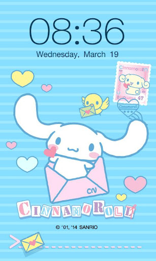 Cinnamoroll Mail Screen Lock