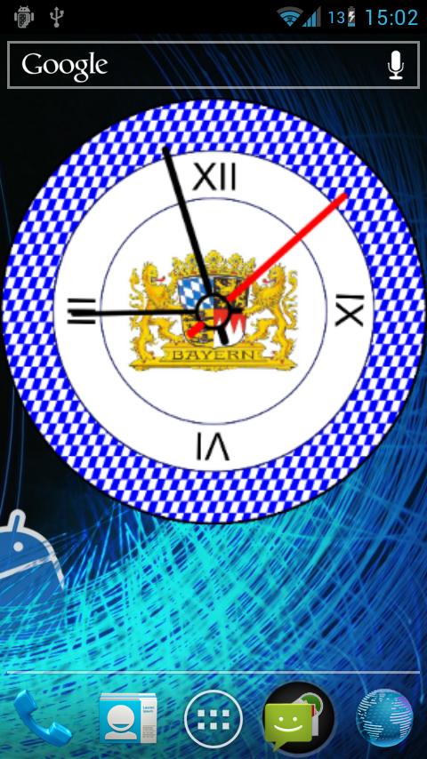 Bayern clock widget Screen 2