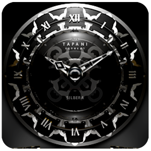 SILVER MOON ALARM CLOCK WIDGET