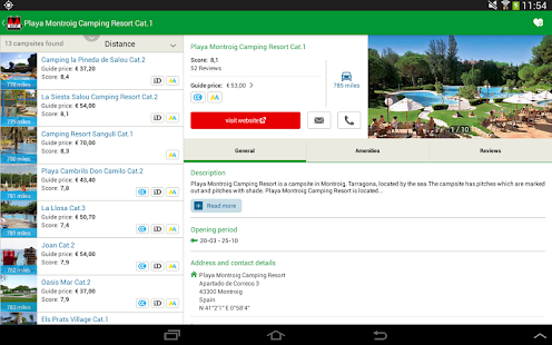 ACSI Campsites Europe Screenshots 3