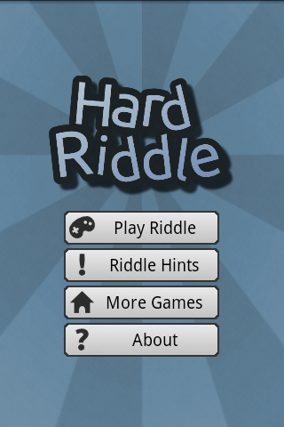 Hard Riddle - Puzzle