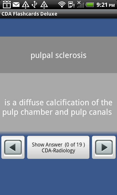 CDA Flashcards Deluxe Screen 3