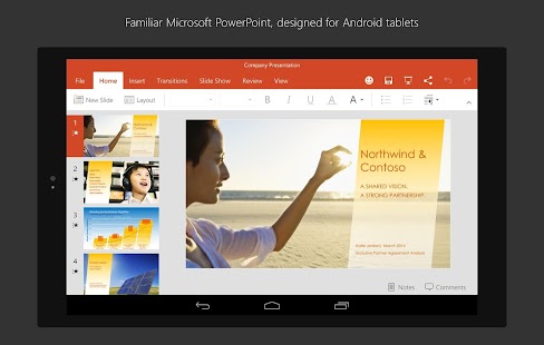 PowerPoint for Tablet - screenshot 
