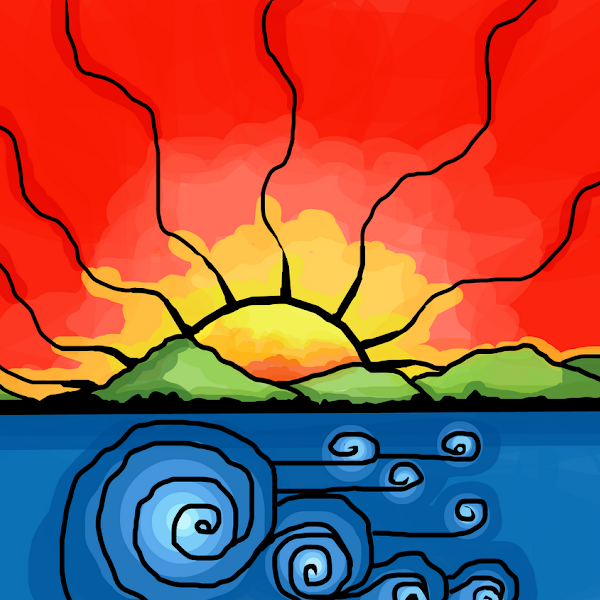 Sunset drawings SketchPort