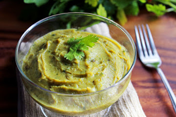 Curried Savory Vegan Healthy Mashed Sweet Potatoes