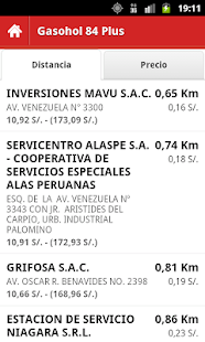  Aplicaciones para autos. Precio Combustibles Perú 