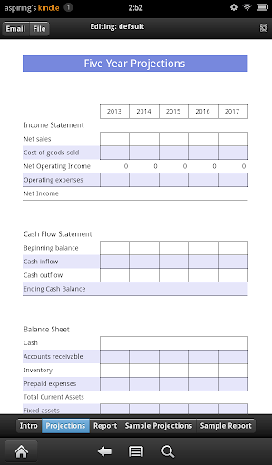 5 year Cash Flow Projection