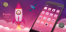 Pinky Rocket GO Launcher Theme APK