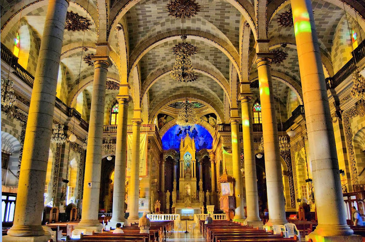 The majestic Cathedral in Mazatlan, Mexico.