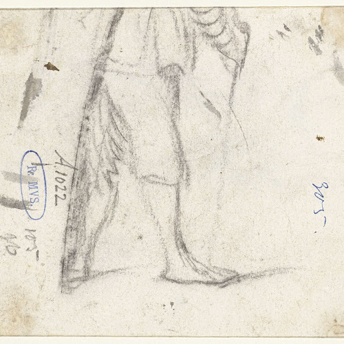 Romp en benen van een lopende man, Harmen ter Borch, 1652 Rijksmuseum