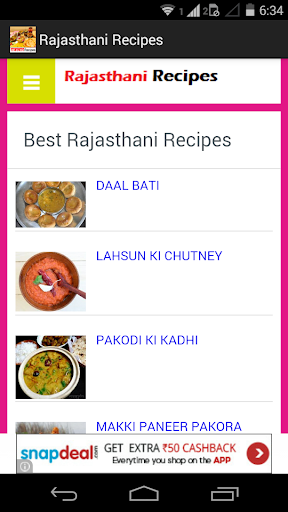 【免費生活App】Rajasthani Recipes-APP點子