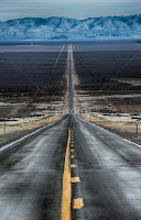 The long and not so winding road in Northern Nevada by Brent Morris - Transportation Roads