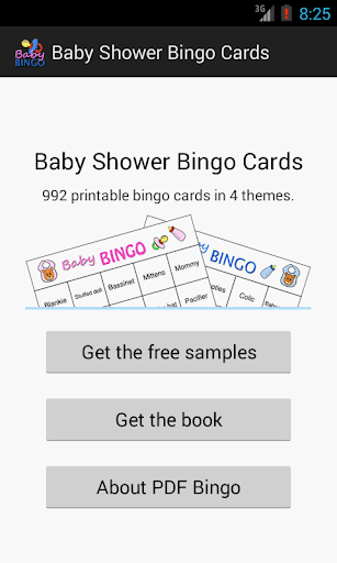 Baby Shower PDF Bingo