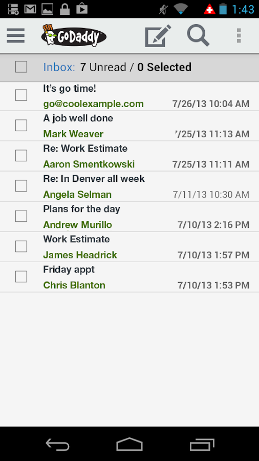 GoDaddy - screenshot