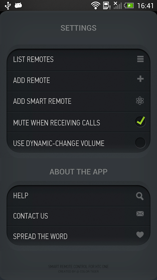 Smart IR Remote for HTC One - screenshot