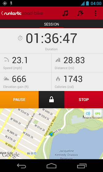 ANDROID Runtastic Road Bike PRO up to v2.1