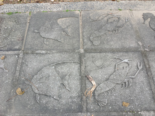 Ancient Sea Creatures Carving