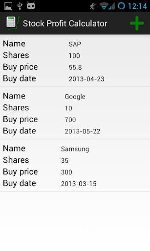 Stock Profit Calculator