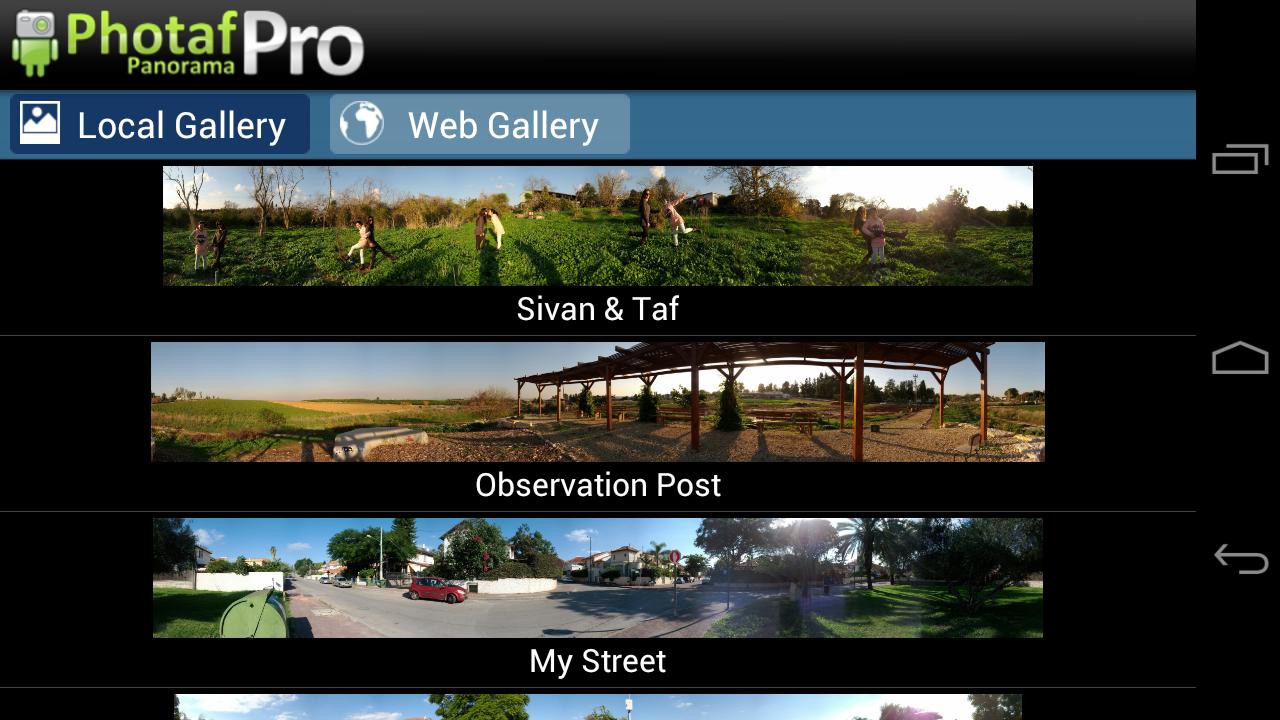 Photaf Panorama Pro - screenshot