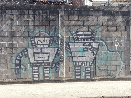 Arte Urbana Robôs 